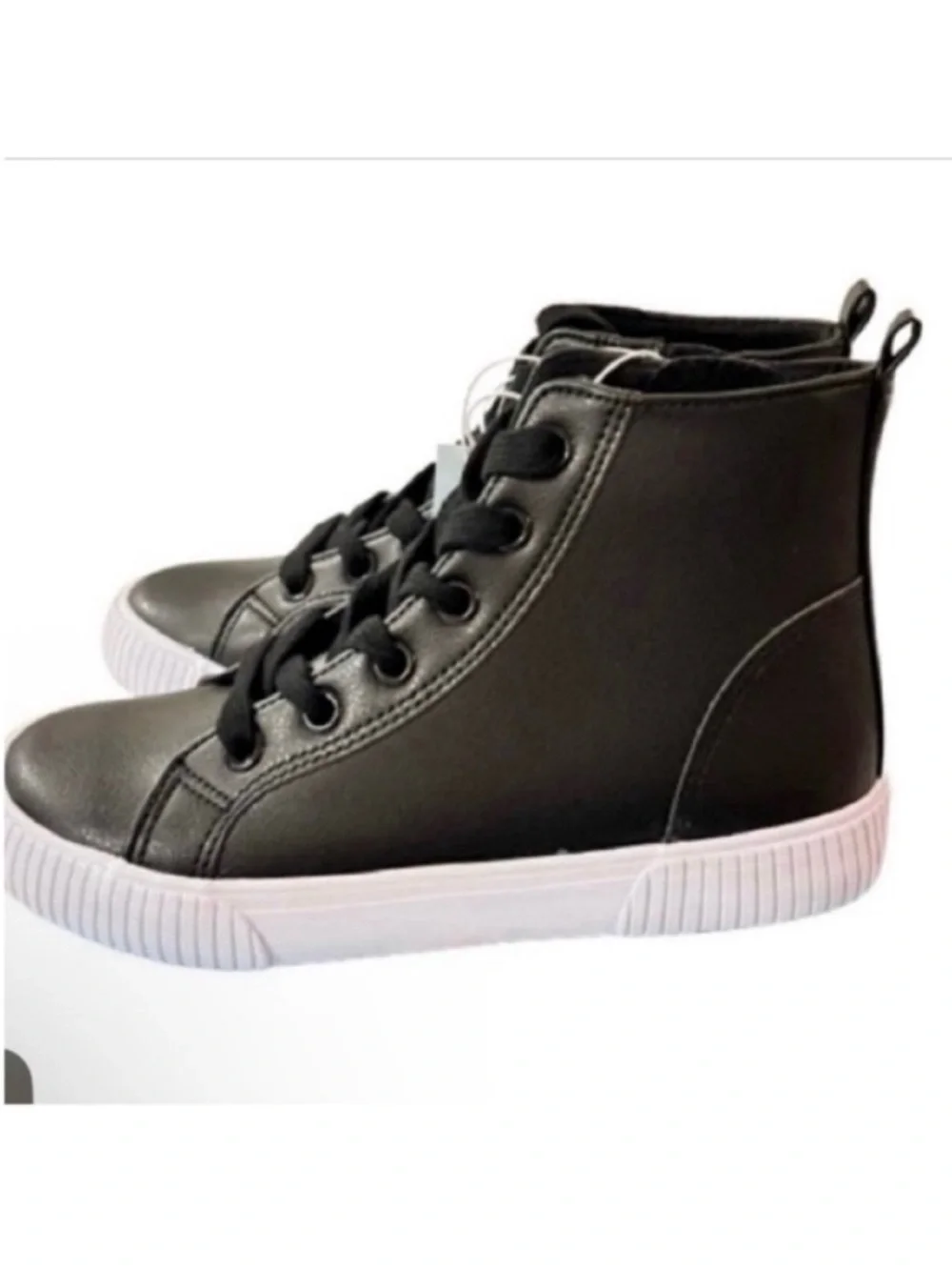 🆕- Cat & Jack Boys Black High Top Sneakers Size: 1. NWT